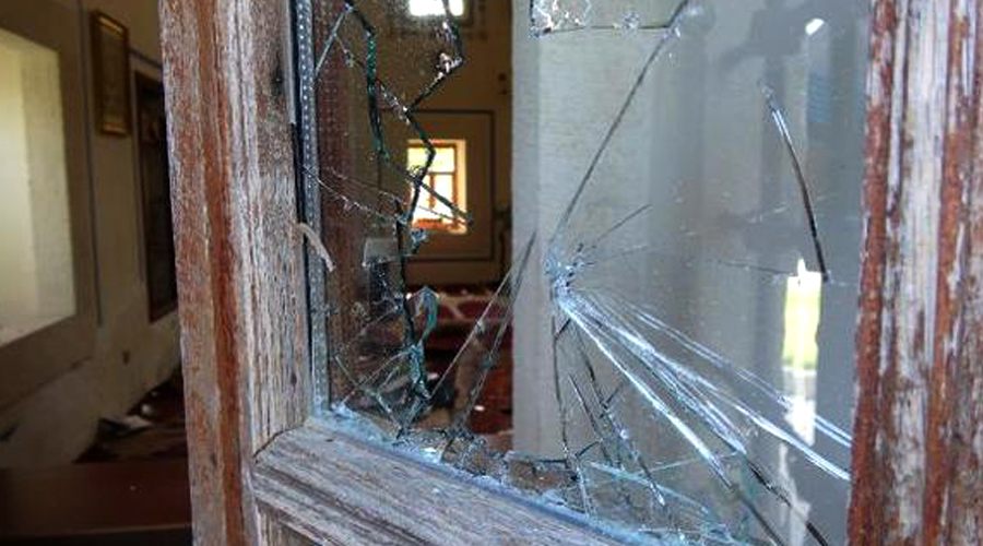 Tarihi camiye zarar veren şüpheli gözaltına alındı