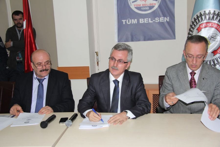 Belediye ile Tüm-Bel-Sen arasında sözleşme imzalandı 