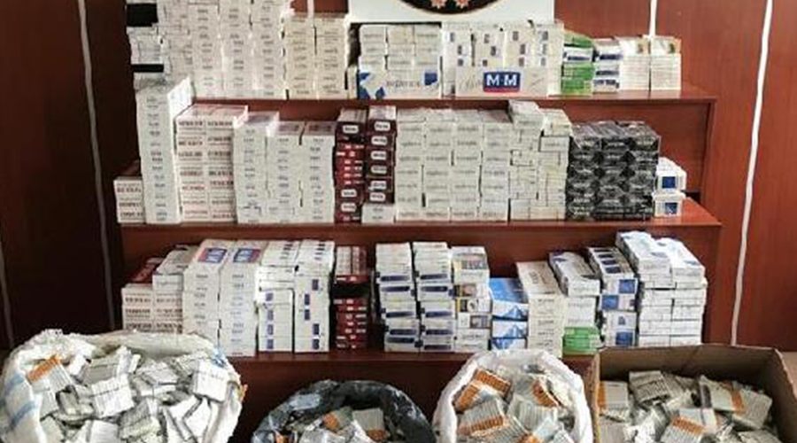 4 bin 28 paket gümrük kaçağı sigara ele geçirildi