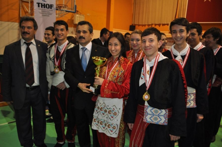 Türkiye Halk Oyunları Federasyonu Tekirdağ yarışmaları yapıldı 