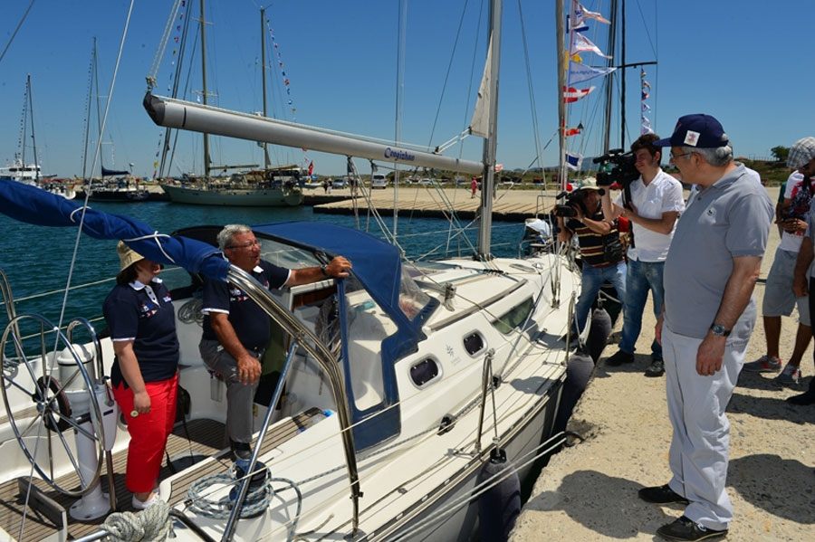 Mayra Kulübü üyesi tekneler Enez Limanı’na geldi
