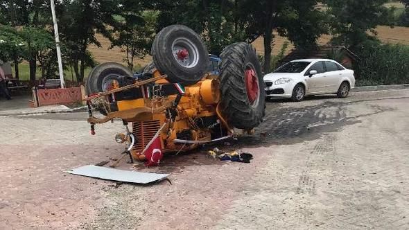 Traktörün altında kalan sürücü kurtarılamadı