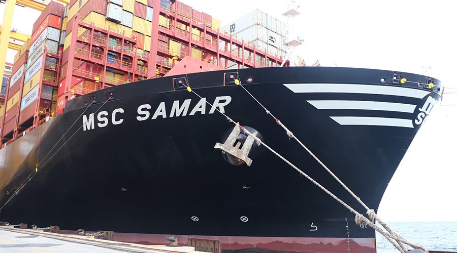 Dünyanın en büyük konteyner gemisi Asyaport