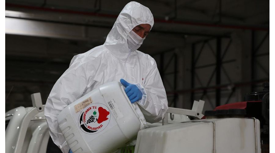 Kırklareli Belediyesi, günde 200 litre dezenfektan üretiyor
