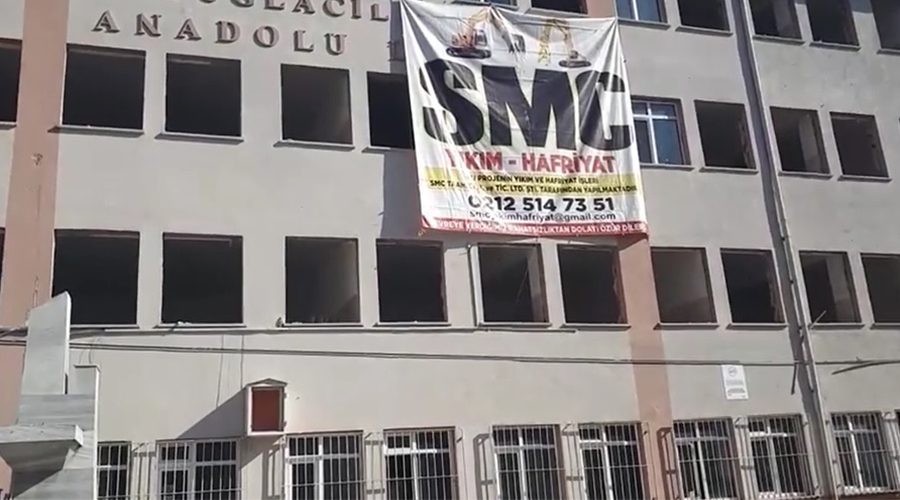 Tarihi Tuğlacılar Anadolu Lisesi yıkılıyor