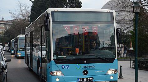 Büyükşehir Çorlu-Ergene arasında kullanılacak 10 otobüs aldı