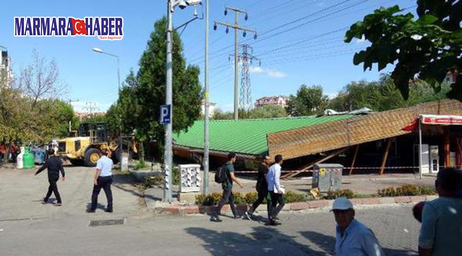 Zübeyde Hanım Parkındaki kaçak yapı yıkıldı