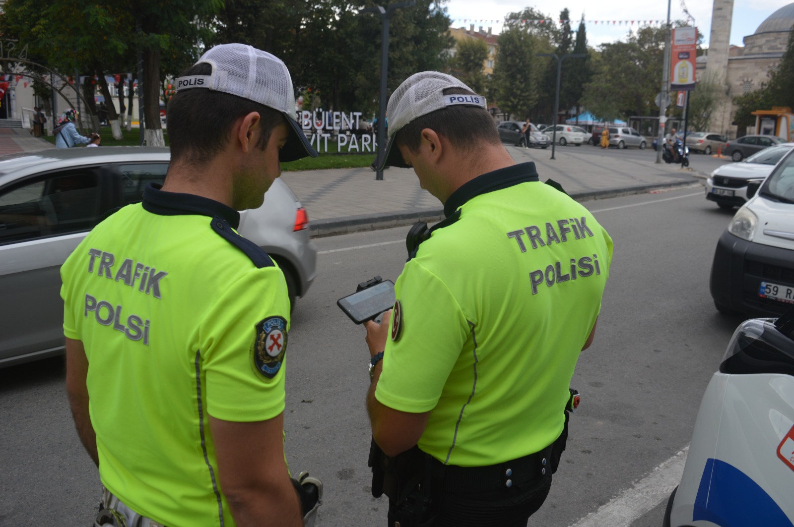 Saray’da dron destekli denetim; 20 sürücüye ceza