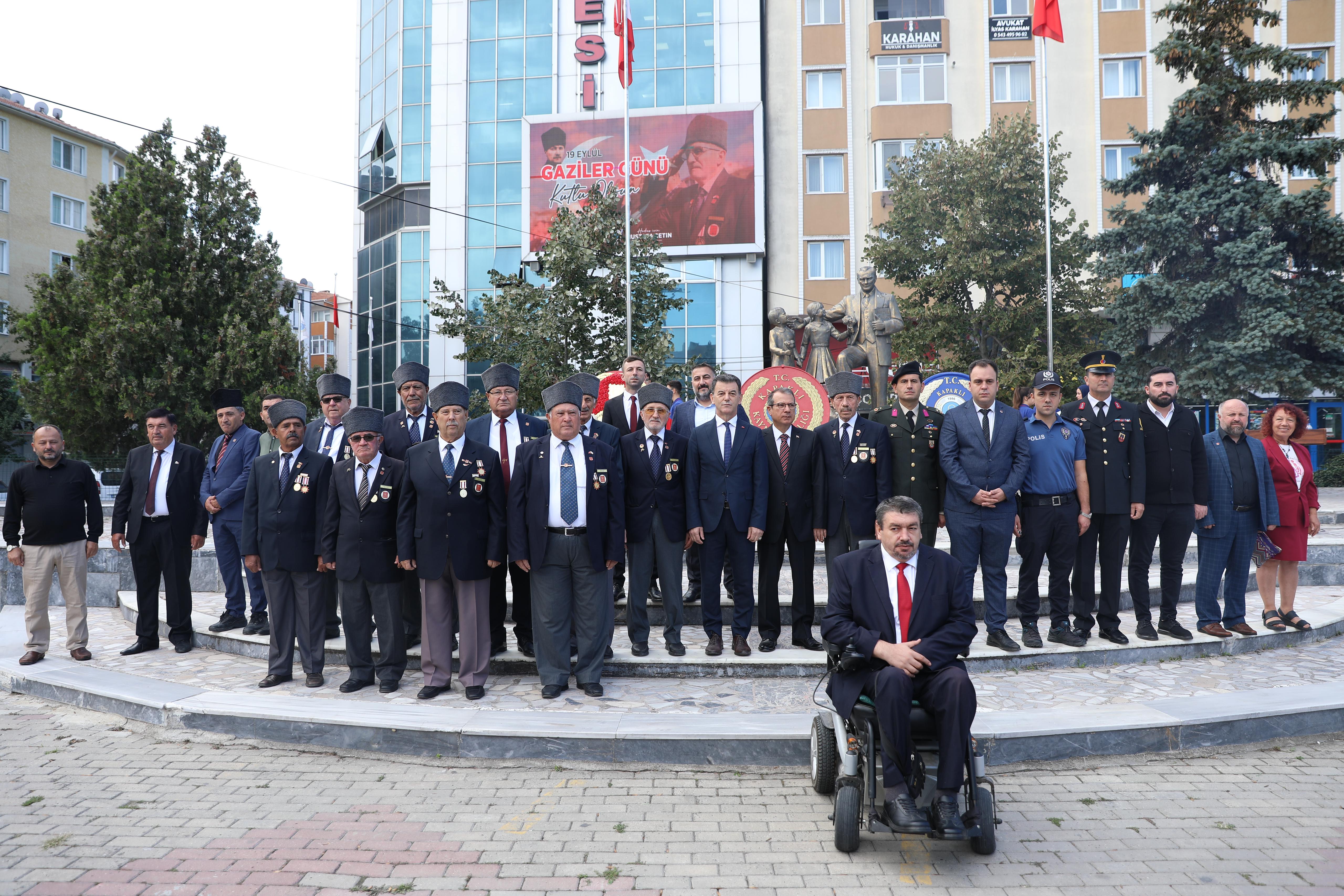 Kahraman gazilerimizin şeref günü, Kapaklı’da da törenle kutlandı