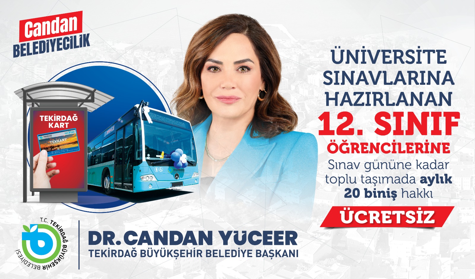 12. sınıf öğrencilerine ulaşım desteği