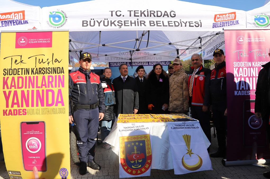 Tekirdağ, ‘Kadına Şiddete Hayır’ dedi