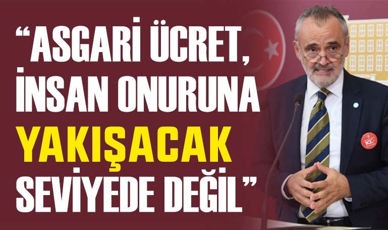 “Asgari ücret, insan onuruna yakışacak seviyede değil”