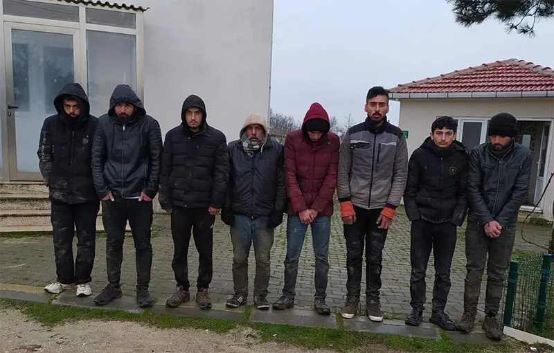 Edirne’de 9 kaçak göçmen yakalandı 
