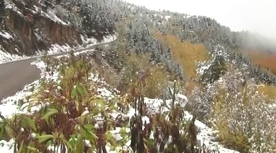  Kırklaeli’nde yılın ilk karı yağdı