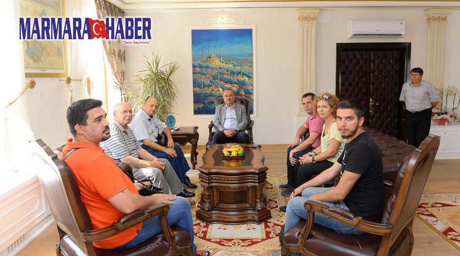 Vali Özdemir Gazetecileri ağırladı