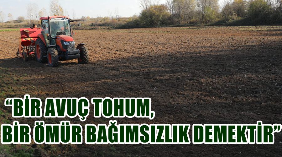Gürkan: Bir avuç tohum, bir ömür bağımsızlık demektir