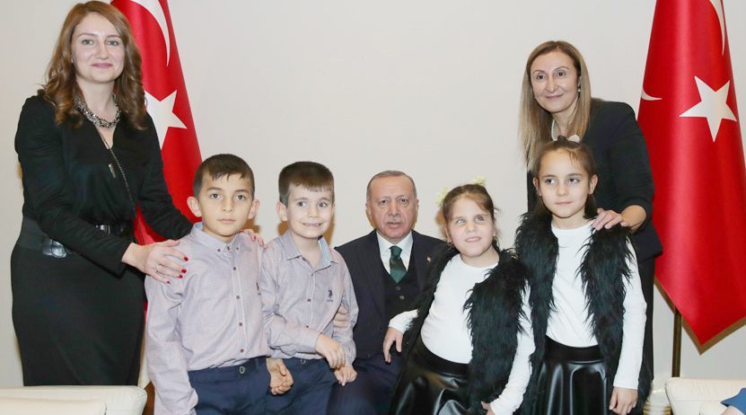 Özel öğrenciler, Cumhurbaşkanı Erdoğan ile buluştu