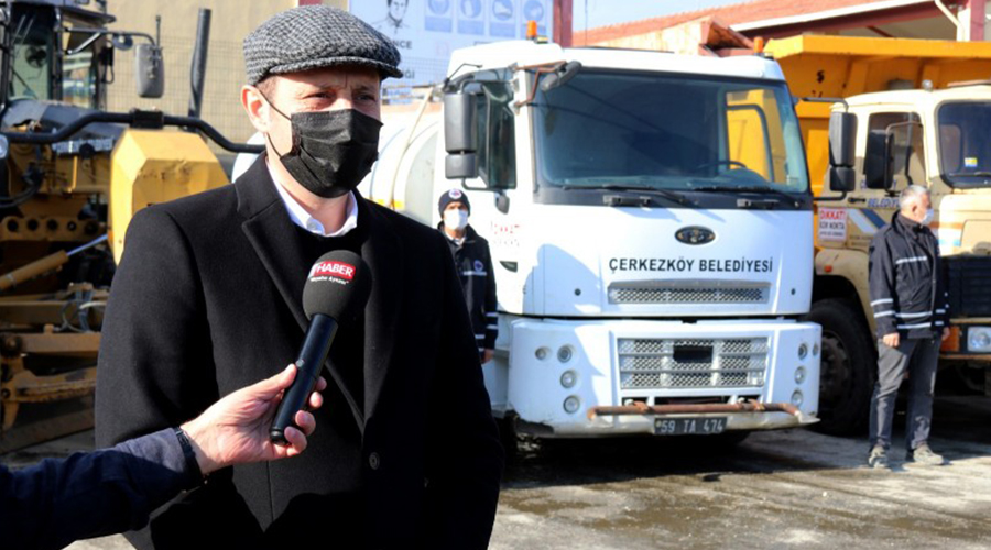 Çerkezköy Belediyesi kış hazırlıklarını tamamladı